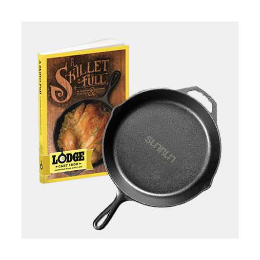 Lodge Cast Iron 10.25"/Skillet Full Cookbook Gift Set